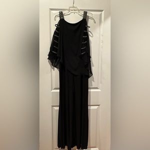 Roz & Ali black jumpsuit with rhinestone